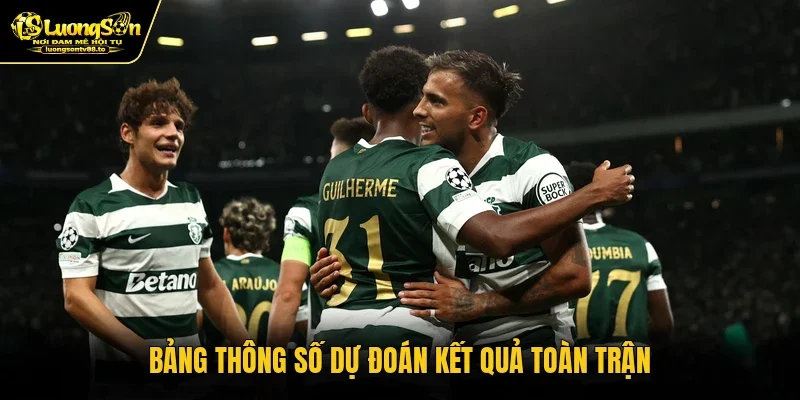 Bảng thông số dự đoán kết quả toàn trận Bảng thông số dự đoán kết quả toàn trận